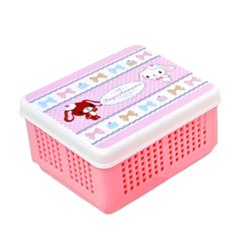 Sugarbunnies กล่องเก็บของ PVC แบบพับได้น่ารัก Desktop Organizer ตะกร้าอเนกประสงค์