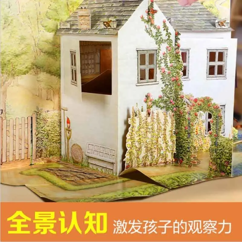 Imagem -03 - Livro Pop-up Infantil Casa de História 3d Livro de Imagens Diversão Conto de Fadas Peter Rabbit Mundo Clássico 36-9 Anos de Idade