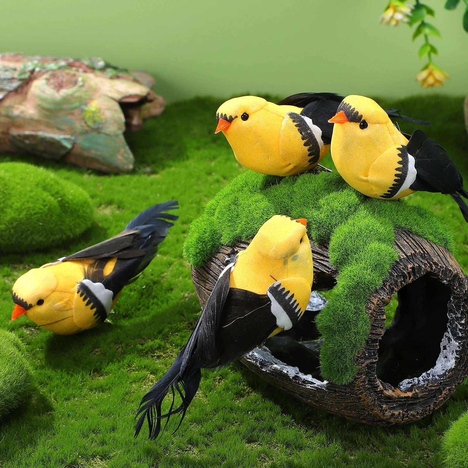 

6 Pcs Bird Home Decor Garden Simulation Decoration Mother Christmas Decorations