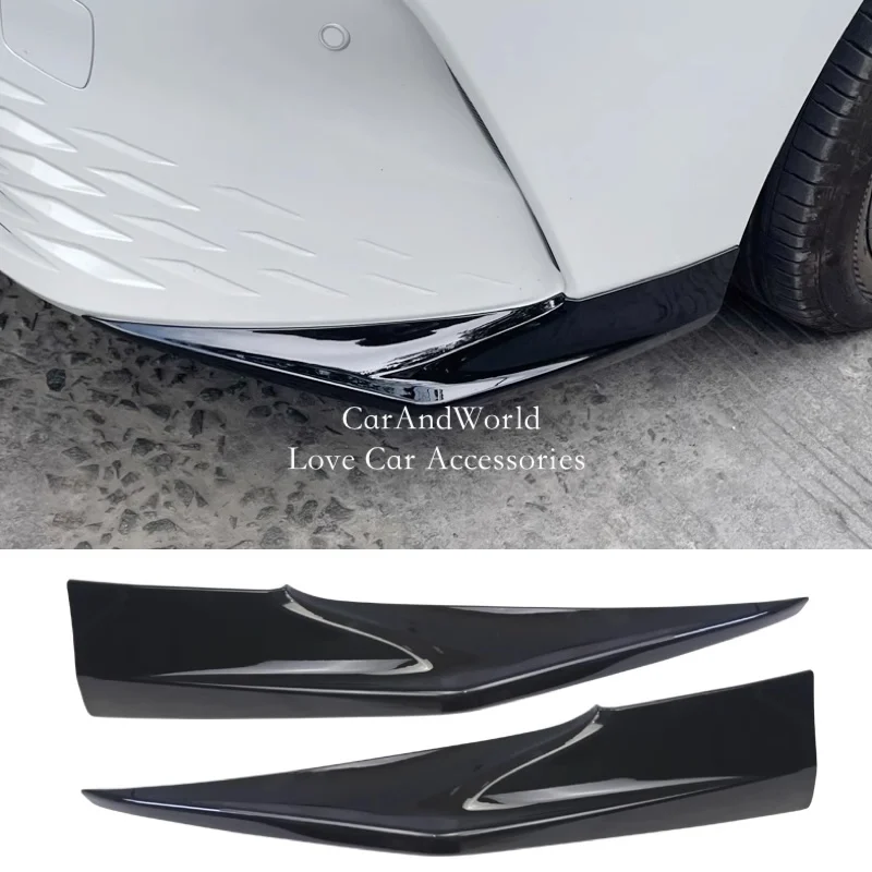 ABS كروم الجبهة الزاوية الوفير الإطار الزخرفية المضادة للكشط حامي غطاء الكسوة لتويوتا كامري XV80 2024 2025 اكسسوارات السيارات