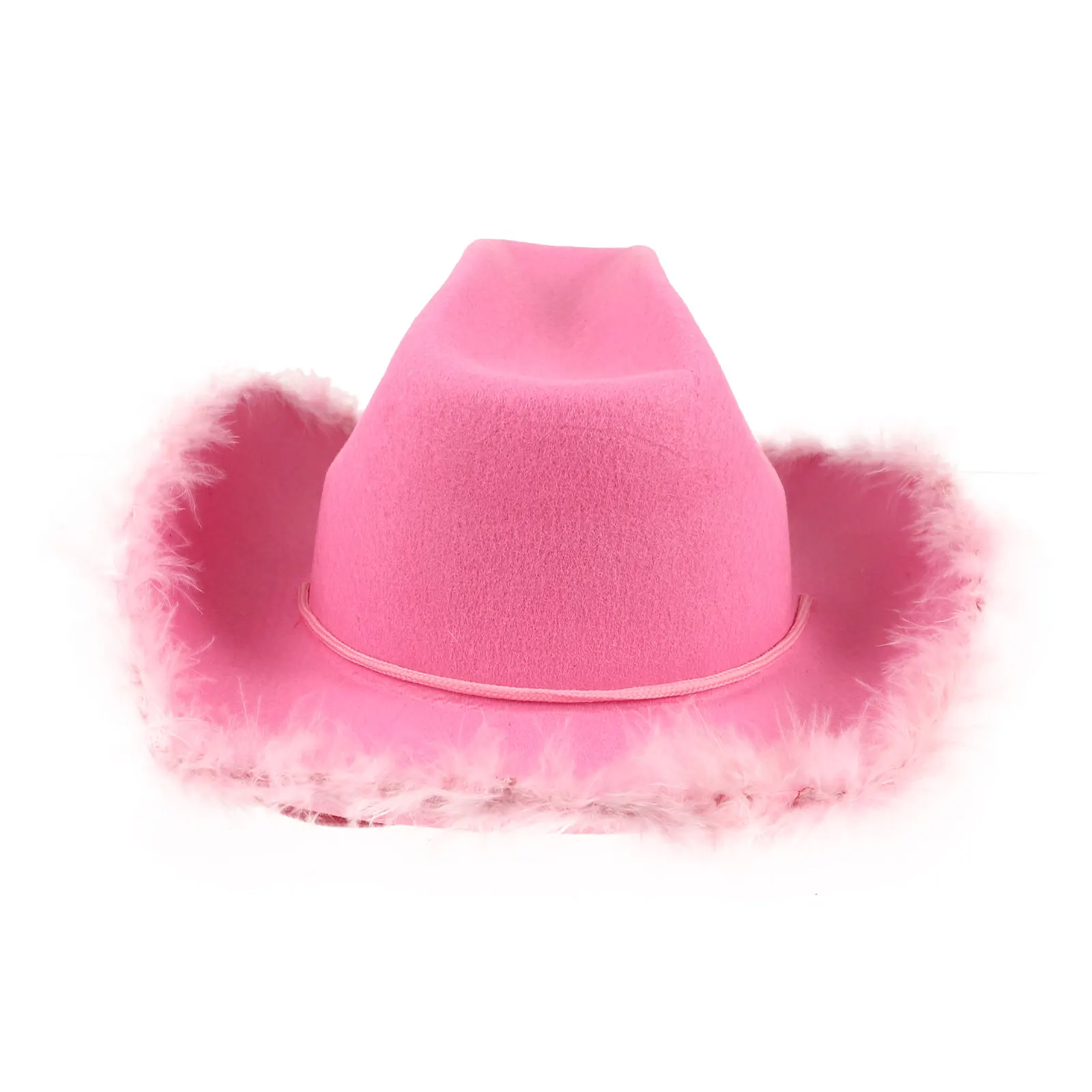 

Cowboy Hat for Women Cowgirl Party Non-woven Fabric Costume Headdress Cosplay Costumes Fashion Accessories Pink Hat