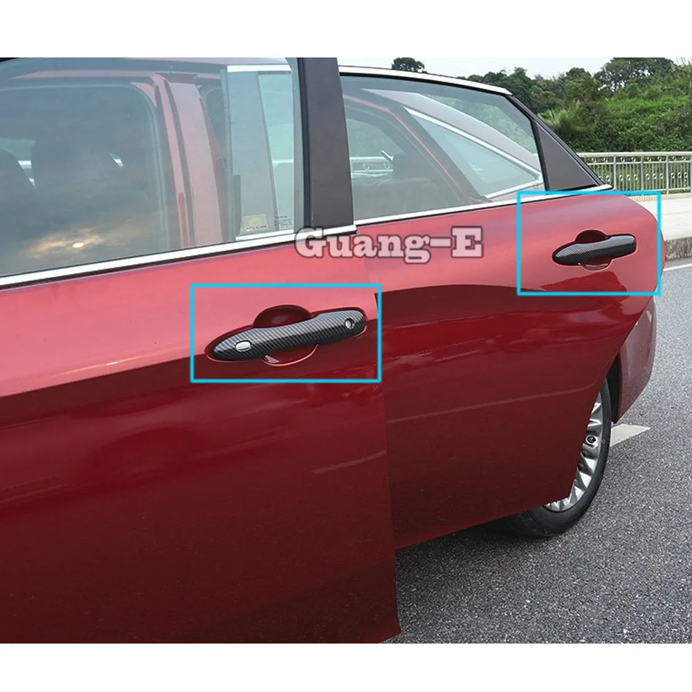 For Toyota Avalon XX50 2019 2020 2021 2022 2023 2024 Armrest Cover Detector Stick Frame Lamp Trim Abs Chrome Door Handle 4pcs