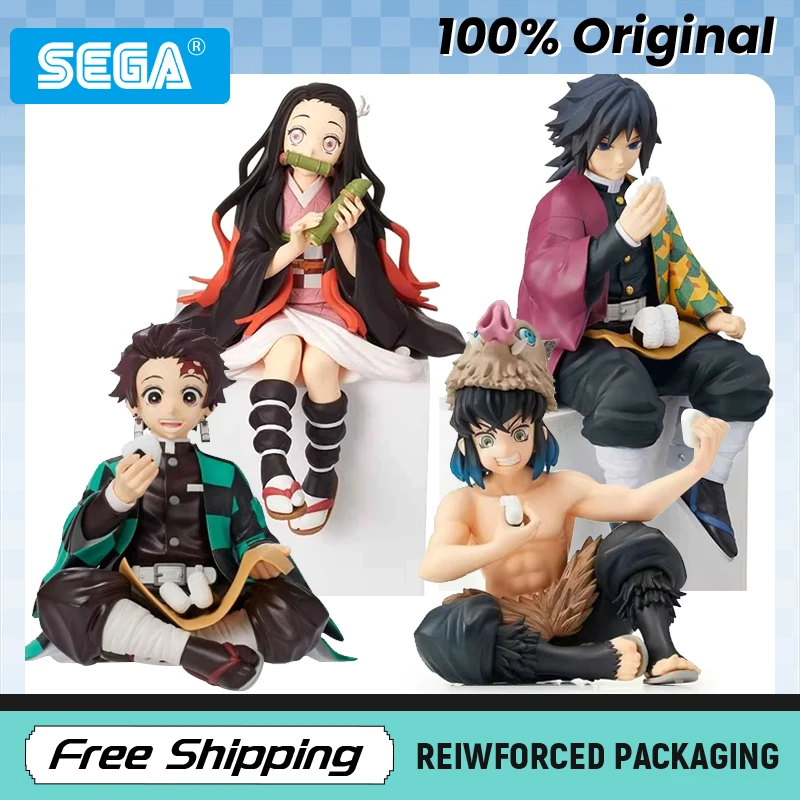 En Stock SEGA Demon Slayer Tanjiro Kamado Nezuko Kamado Inosuke Hashibira Giyuu Tomioka figura modelo juguetes originales regalo ornamental