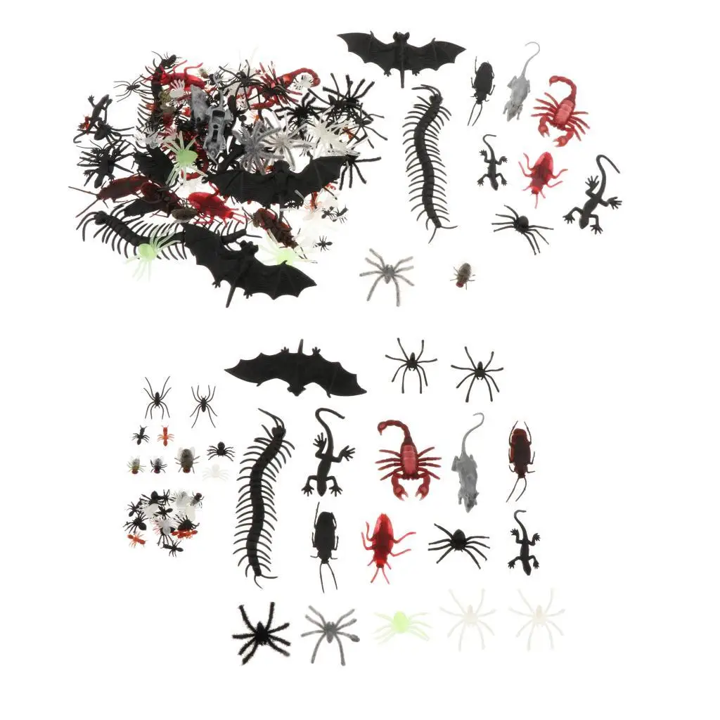 

44/150 Assorted Pieces Plastic Tricks Fake Ants Bugs Figures