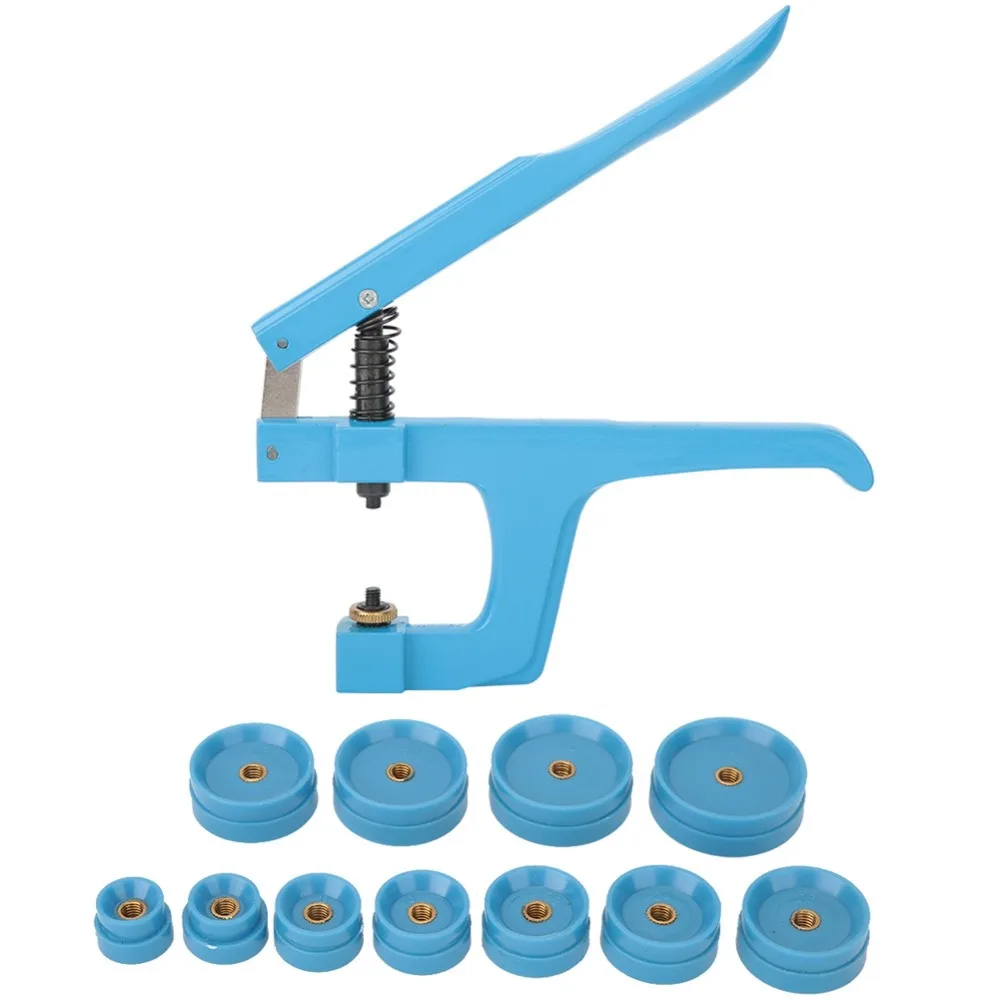 

Прочный 9-жильный набор пресс для часов, металлический пластик синего цвета, плоскогубцы для зажимов для часов, пресс для задней крышки, инструменты для часовщика