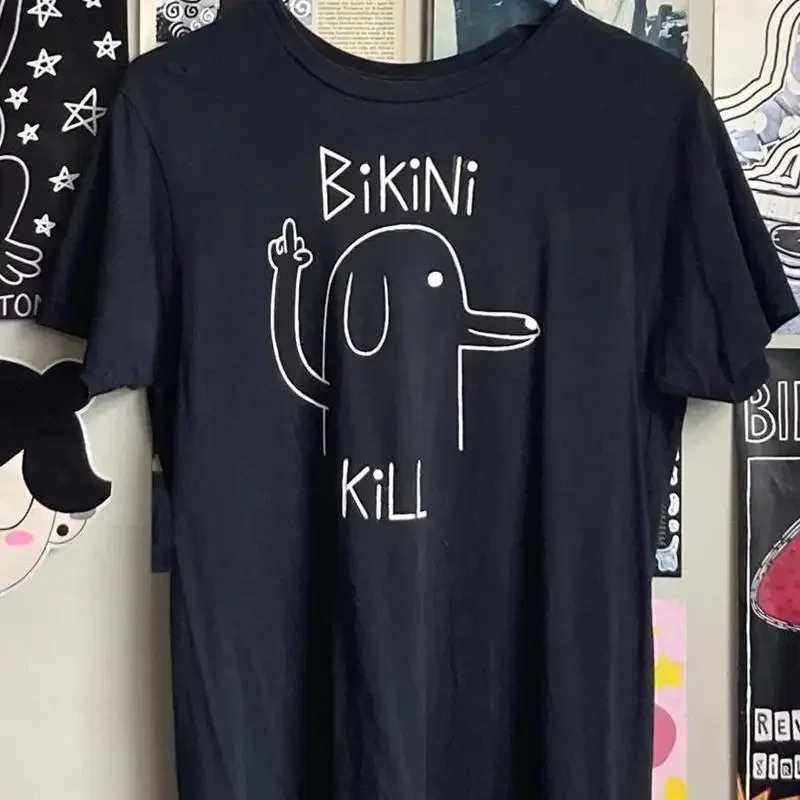 Bikini Kill Black T Shirt Cotton Full Size S 5Xl 7D1617