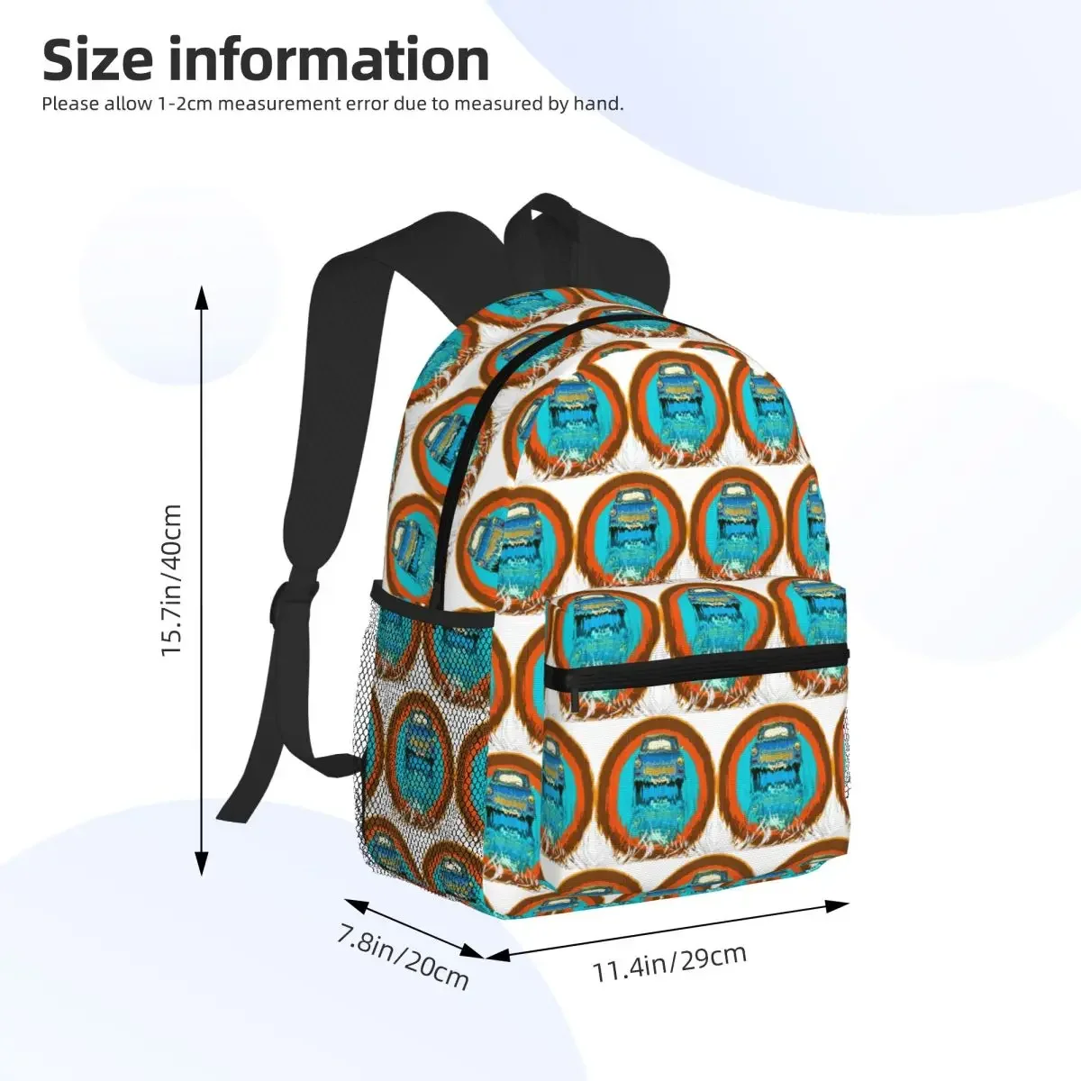 Trabant 601 Top Secret Edition Student Backpack School Bag Hiking Travel Daypack for Men Women Fashion Bookbag Shoulder Bags