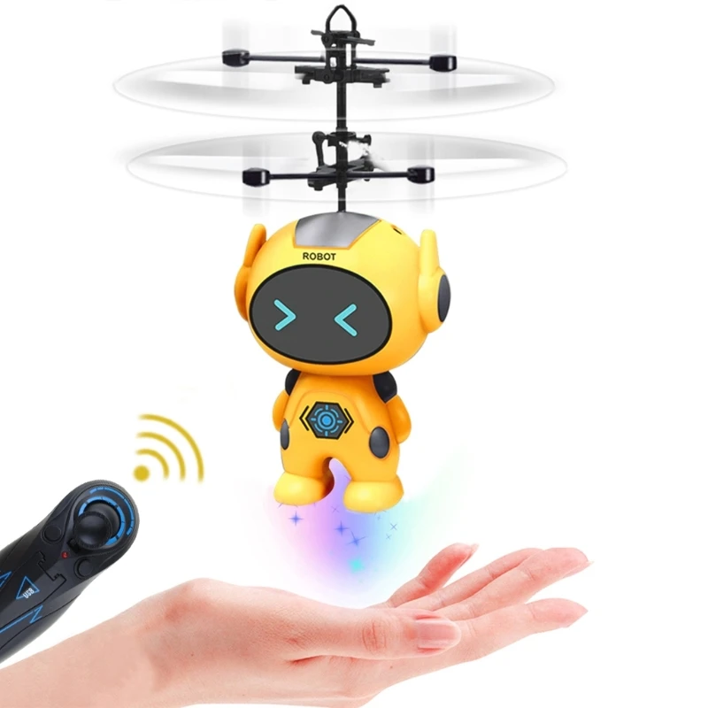 Induction Flying Robot Helicopter for Protection Electronic Gifts Stress Aircraft Boys Birthday