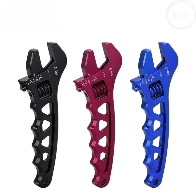 2025年新発売 ホースレンチ スパナ フィッティングツール 調整可能 アルミ製 PQY-SLW0601 AN3-AN12