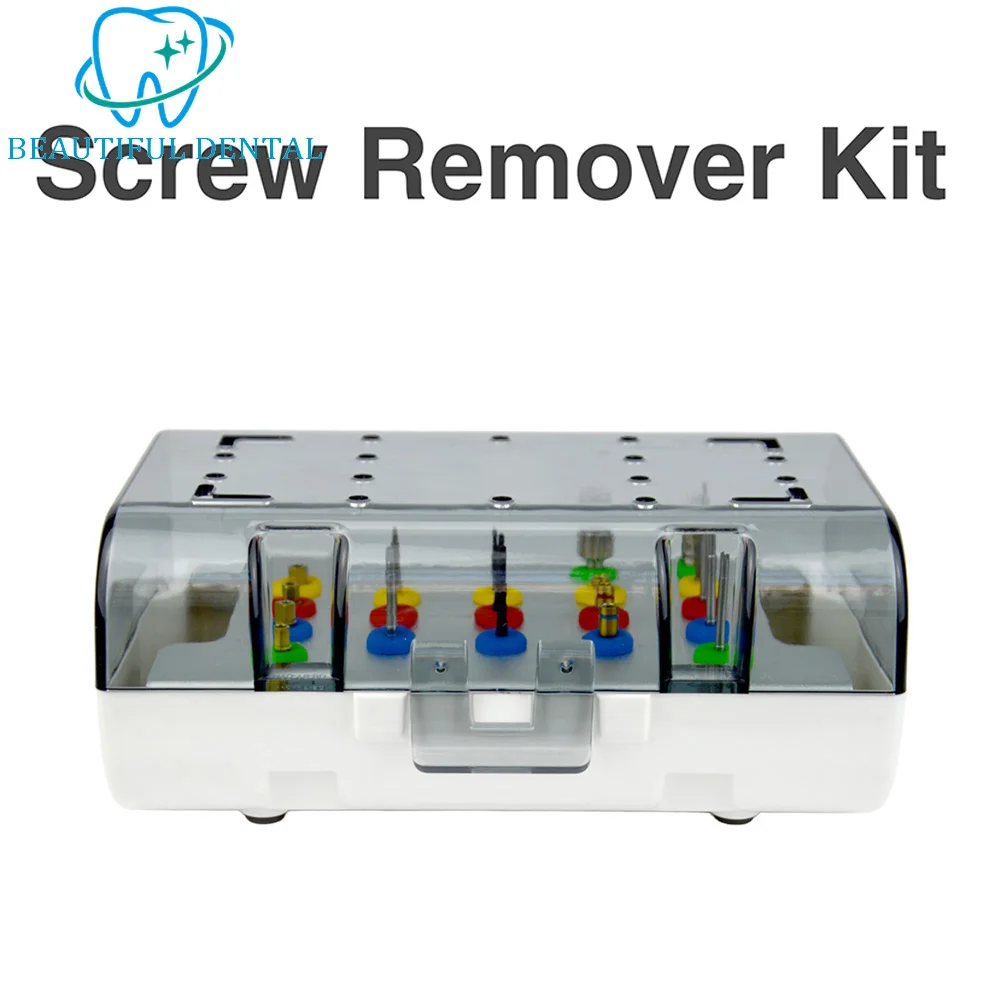 Dental implant screw extractor kit  Dentist Surgical emergency Tool  Drill Guide Extraction Broken Fixture Removal Tool 1 Set