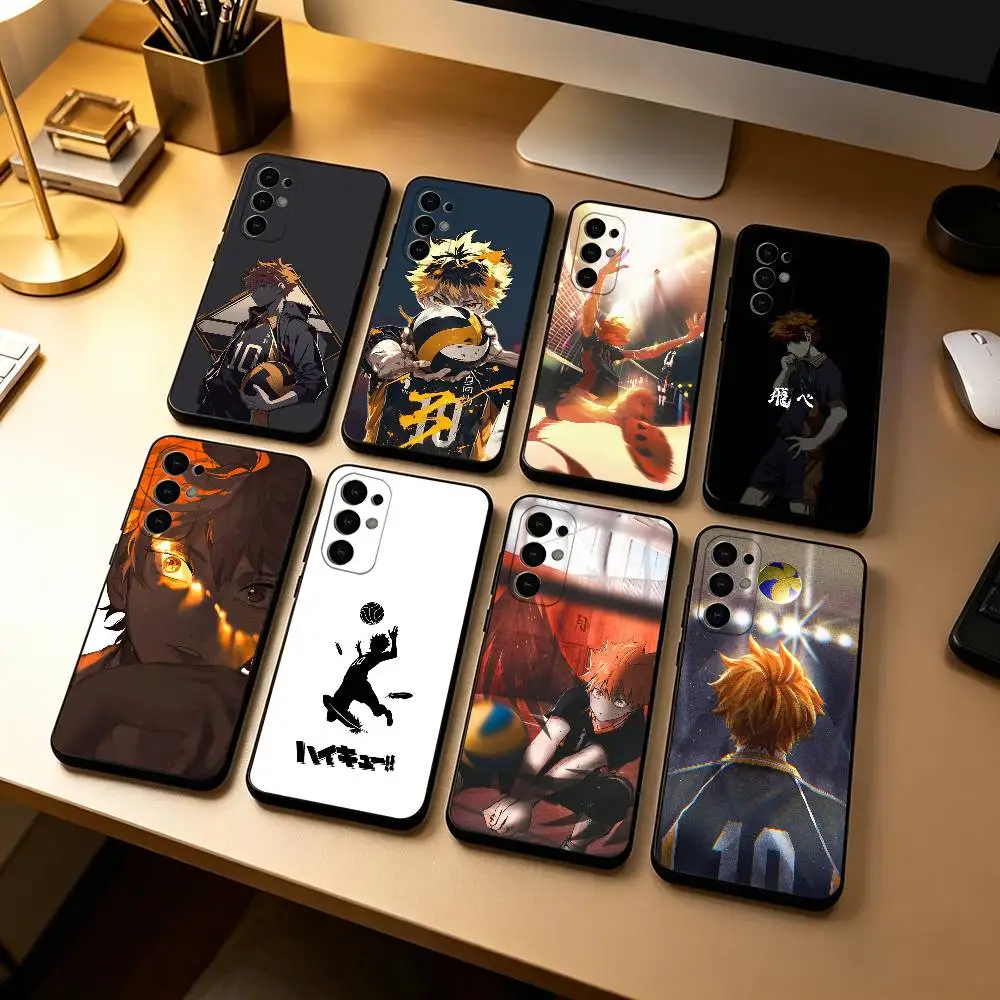 Hinata Shoyo H-Haikyuu Anime  Phone Case For Samsung S25,S24,S21,S22,S23,S30,Ultra,S20,Plus,Fe,Lite,Note,10,Black Cover