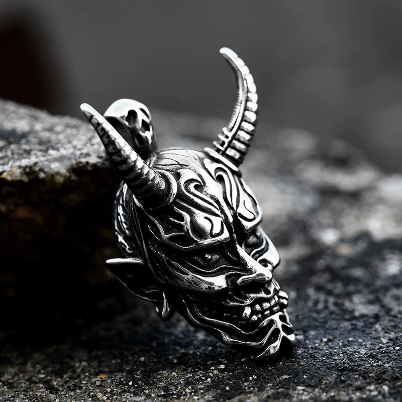 BEIER Updated Designs 316L Stainless Steel Prajna Evil Dragon Head Men Pendant Necklace Punk Animal High Quality Jewelry BP8-508