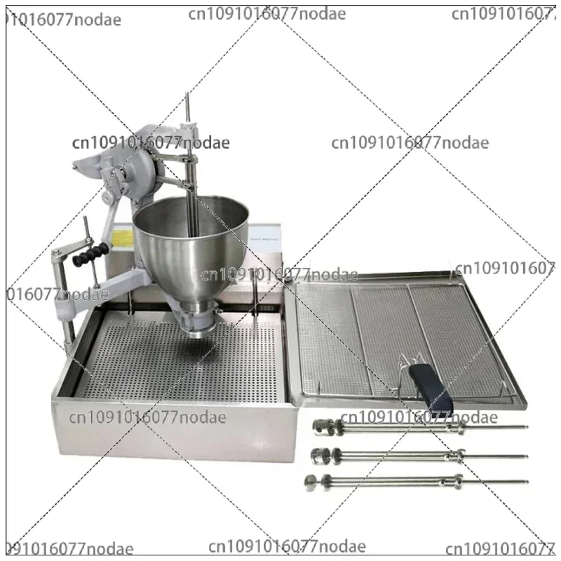 Commercial Electric Donut Machine, Stainless Steel Automatic Doughnut Fryer with Multi-Function Heating for Bakeries