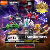 New Arrive Blokees Transformers Blind Box Defender Version Wave 2 Optimus Prime Megatron Starscream Robot Mystery Box Toys Gift