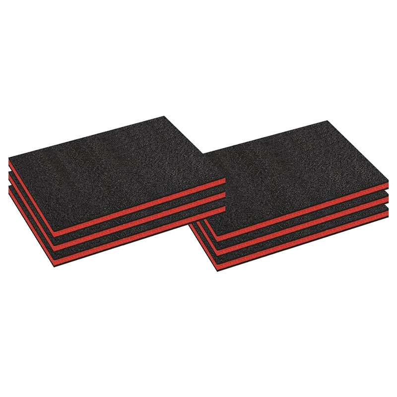 

WORTHOWN-6Pcs Tool Box Foam,Foam Inserts For Cases,Tool Box Liner Polyethylene Tool Foam Sheets,Organizer And Storage Tool Shado