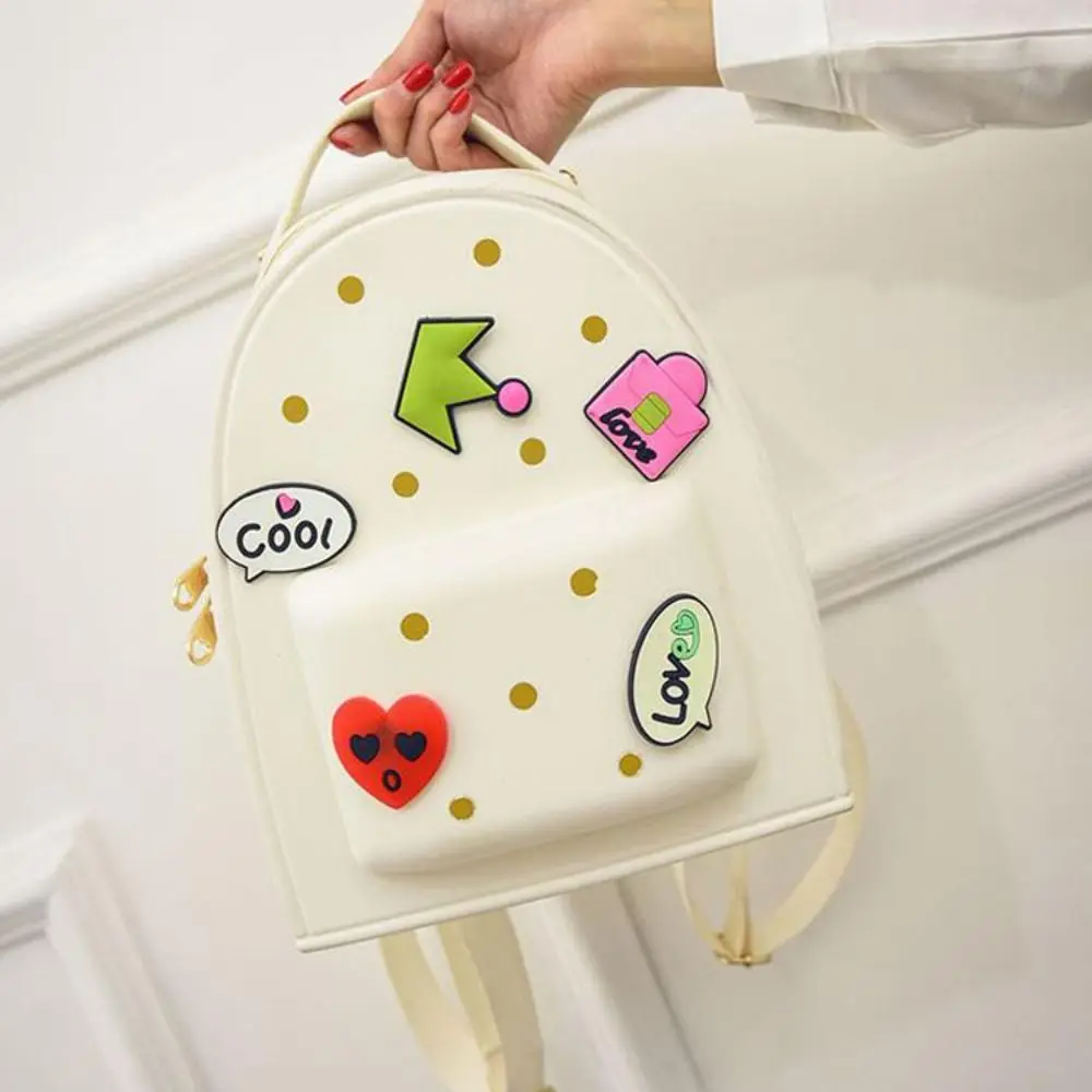 Cartoon Verstellbare Träger Silikon Rucksack Reißverschluss Wasserdichte Kinder Schulranzen Weiche Langlebig Kindergarten Rucksack Student