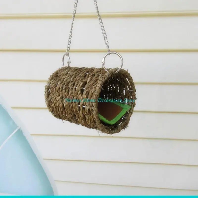 H7BF Bird Nest Swing Ladder for Parrots Parakeets Conures Cockatiels