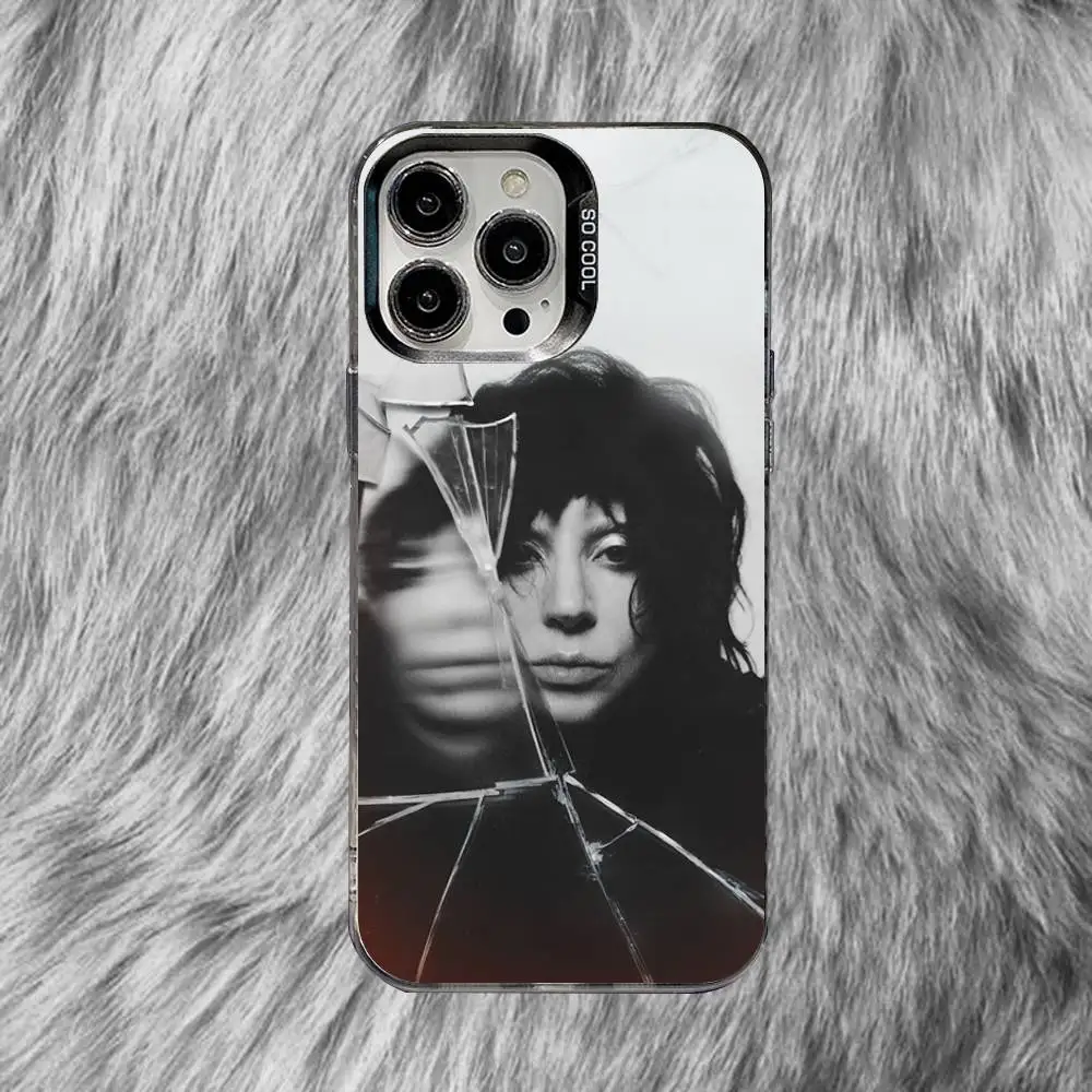 Lady gaga mayhem killah capa de telefone para iphone 16,15,14,13,12,11,8,7, pro, max, plus, mini,xs, se anti queda preto fosco duro