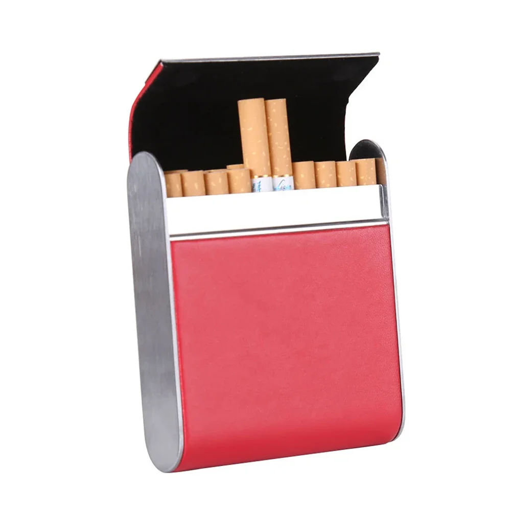 Fashion Woman Stainless Steel Cigarette Case Box Business Cigarette Pouch Smoking Accessories