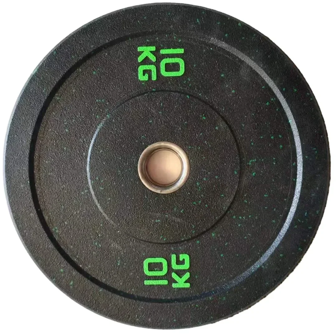 Commercial Gym Equipment Barbell Discs /plate Color Speckles Hi-temp rubber bumper weight plate