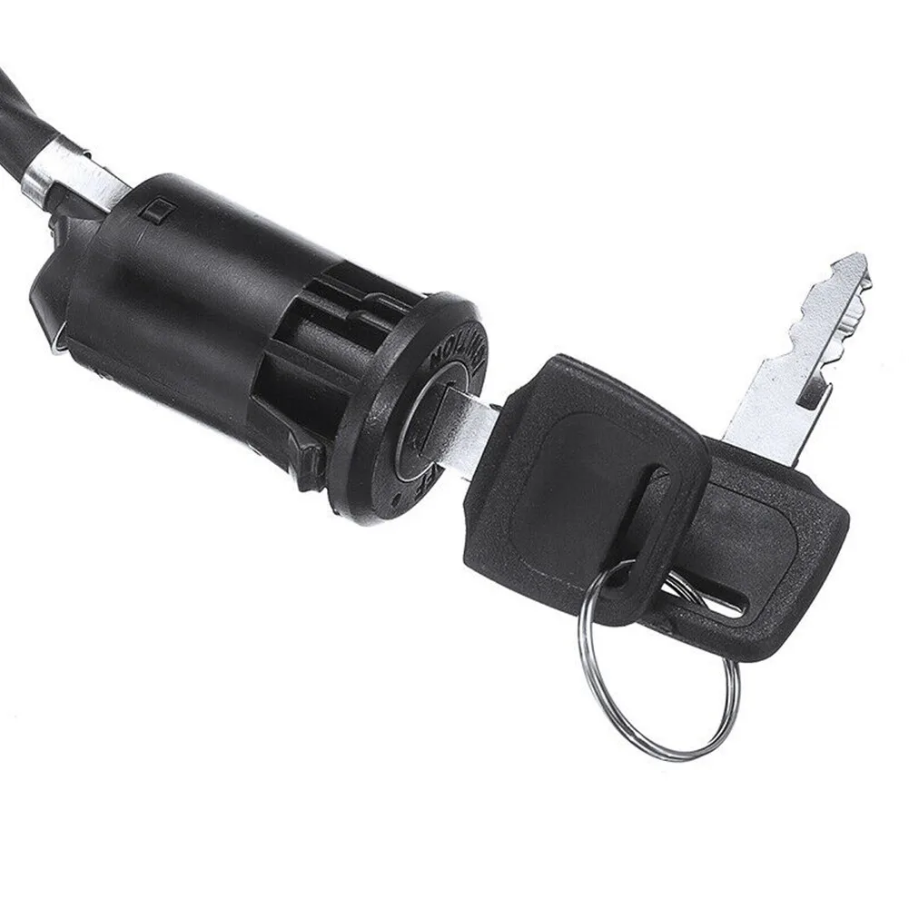 Moped Ignition Key Switch 2 Wire 28mm Hole ATV Dirt Bike Accessory Electric Motorcycle Go-Kart On/Off Tool Durable