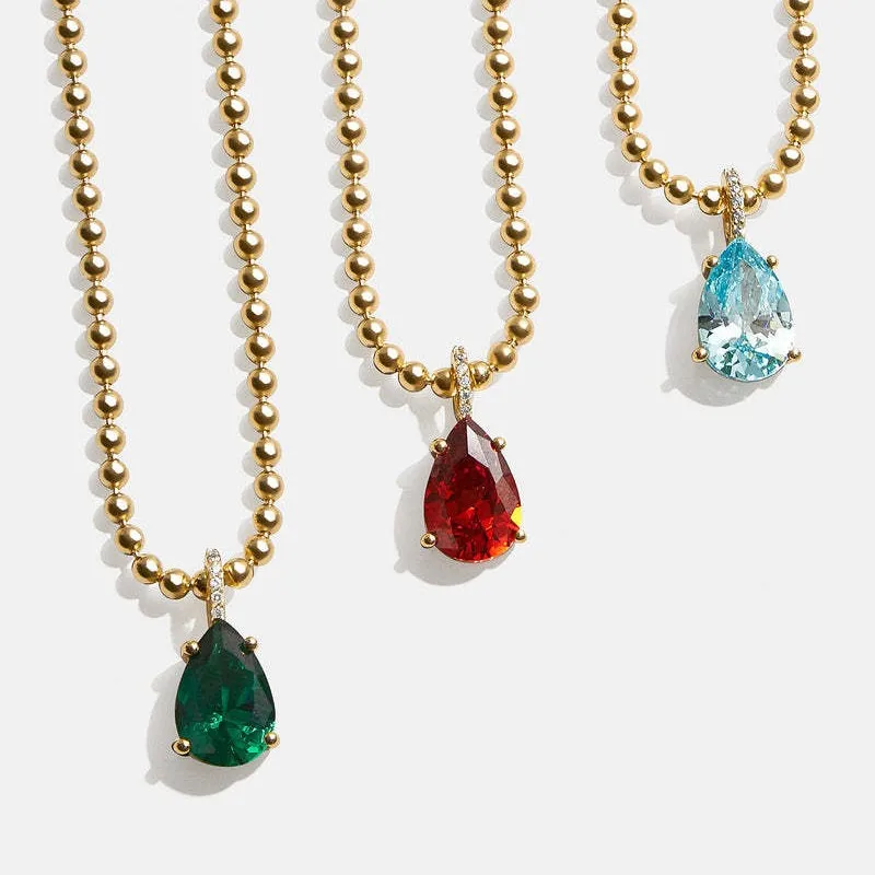 

Chinese Zodiac Stones Pendant Necklaces For Women With Cubic Zirconia Charms 18K Gold plated Trendy Luxury Jewelry Girls Gifts