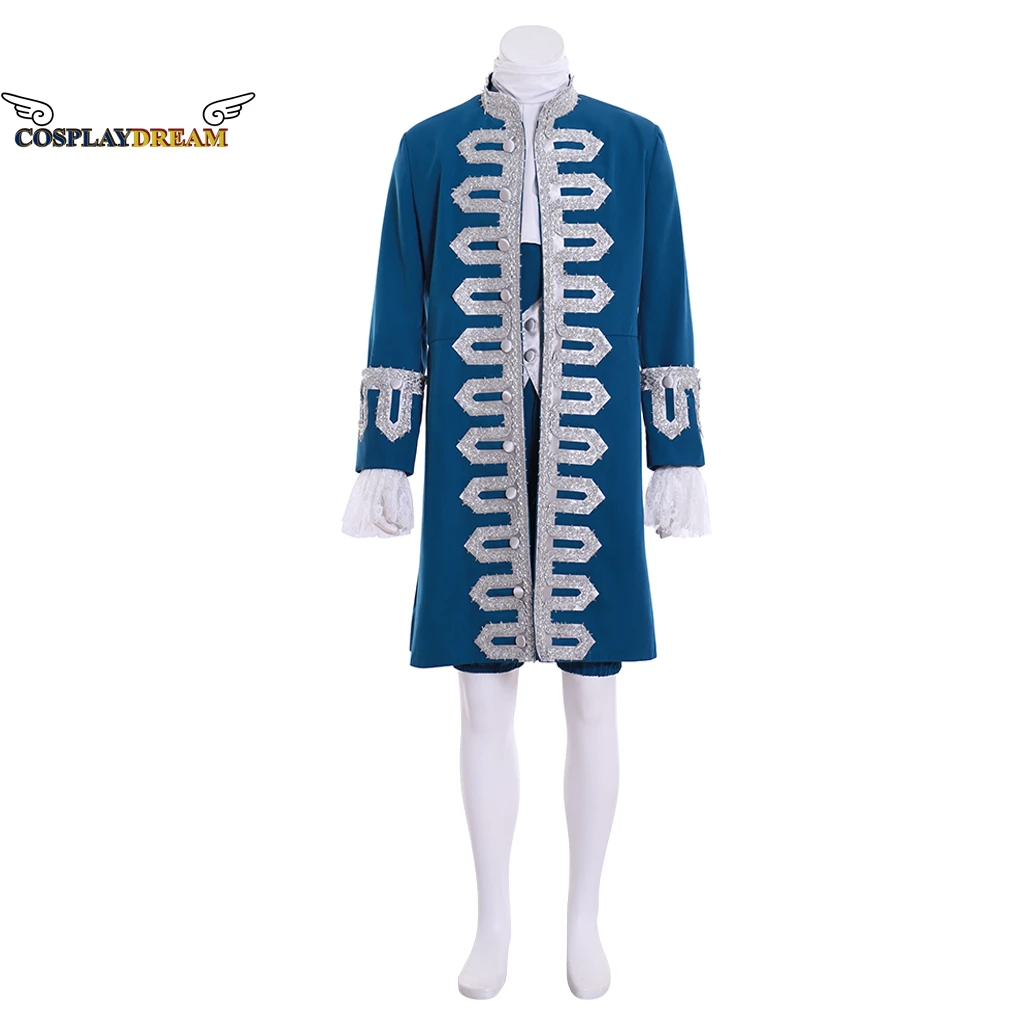 

18th Century British Mens Cosplay Costume Victorian Rococo Suit French England Prince Suits Aristocrat Suit Halloween Costume