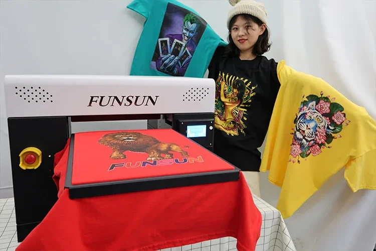 FUNSUN A3 printer 1440dpi Fabric Garment Textile Printer Machine tshirt dtg printer t-shirt printing machine