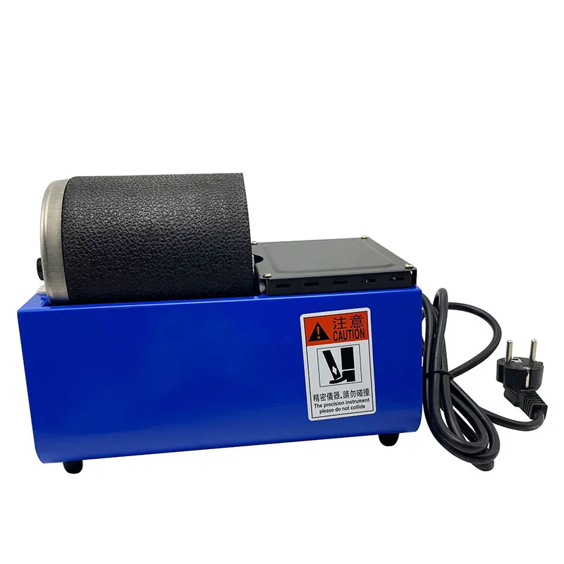 Electric polishing and polishing machine Buddha beads polishing and grinding low-speed roller rubber barrel polishing machine