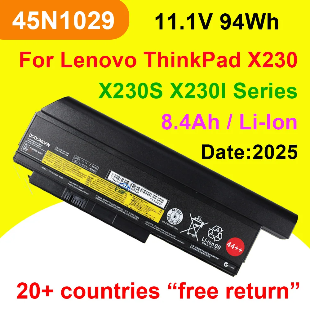 

45N1029 45N1028 для Lenovo ThinkPad X230 X230S X230I аккумулятор для ноутбука 11,1 В 94 Втч 8,4 Ач литий-ионные аккумуляторы 45N1025