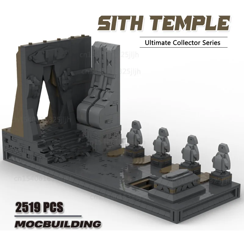 Sith Temple MOC Building Blocks Movie Scence Caslt Architecture Technology Bricks Model Collection Display Toys Gifts