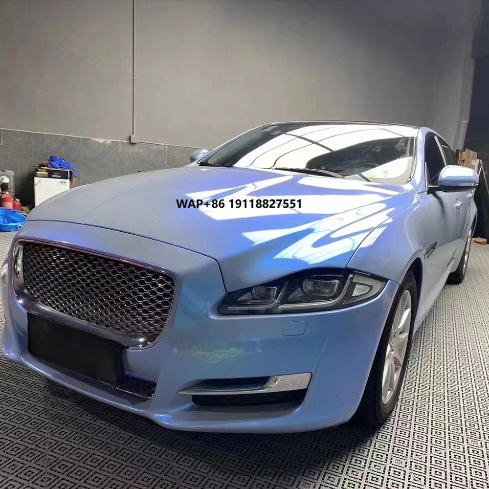 

WRAPMASTER PET супер глянцевая смена цвета двойная блестящая серая виниловая автомобильная пленка на заказ автомобильные обертки