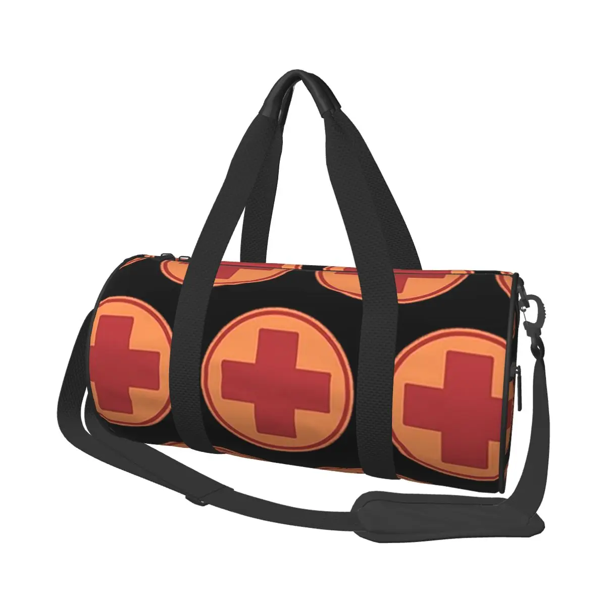 

Team Fortress Medic Symbol Red Large Duffle Gym Bag Multi-Functional Duffle Travel Bags Handbags Fitness bag