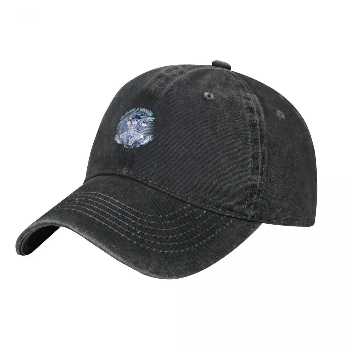 

Blue Grumpy ProtogenIm not a toaster Baseball Cap fishing hat custom Hat Women's Golf Wear Men's