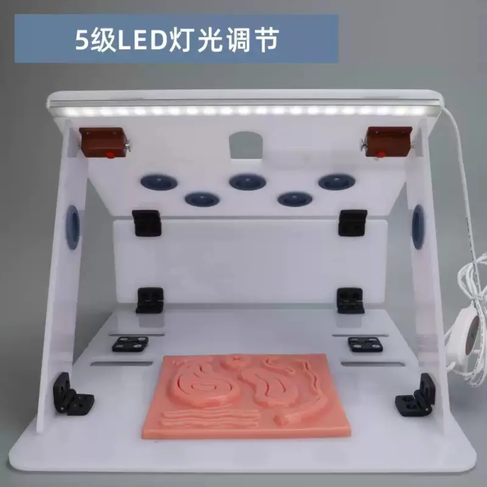 Laparoscopic Training Simulator Full Set,1080P Hd Endoscope Laparoscopy Trainer Box Medical Surgical Practice Teaching Equipment