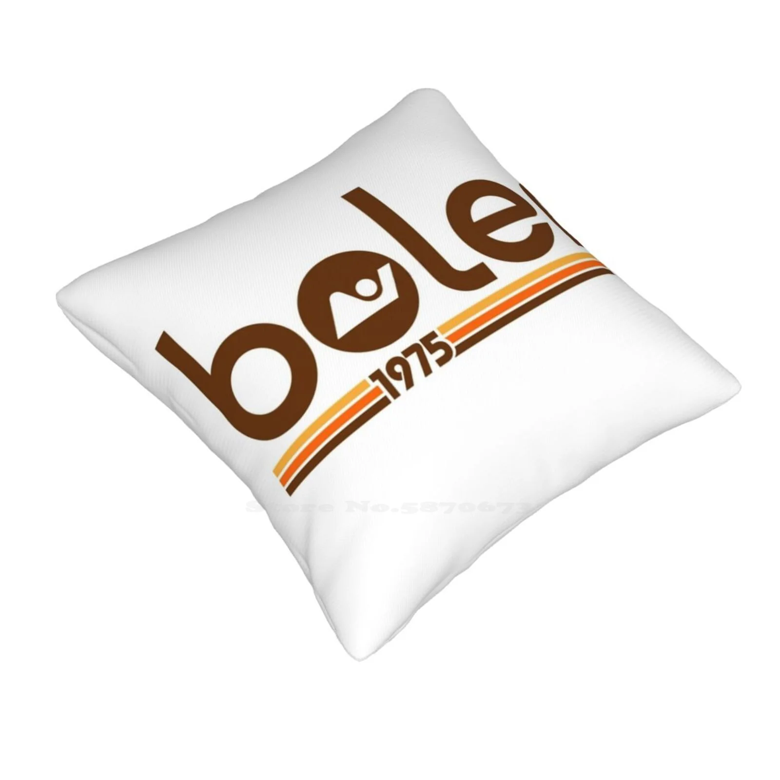 Boler Logo / Wordmark 1975 Home Sofa Car Waist Throw Pillowcase Boler Caravan Trailer Vintage