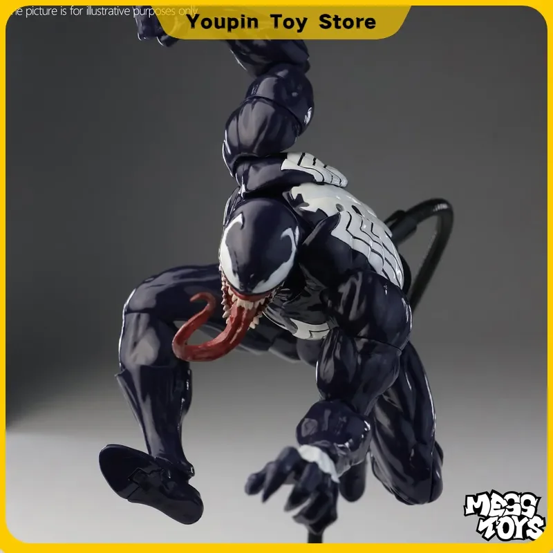 NEW Mess Toys Venom Lethal Neighbor Spider Man Symbiotic Black Suit Messtoys Spiderman Anime Action Figure Model Doll Gifts Toys - view 2