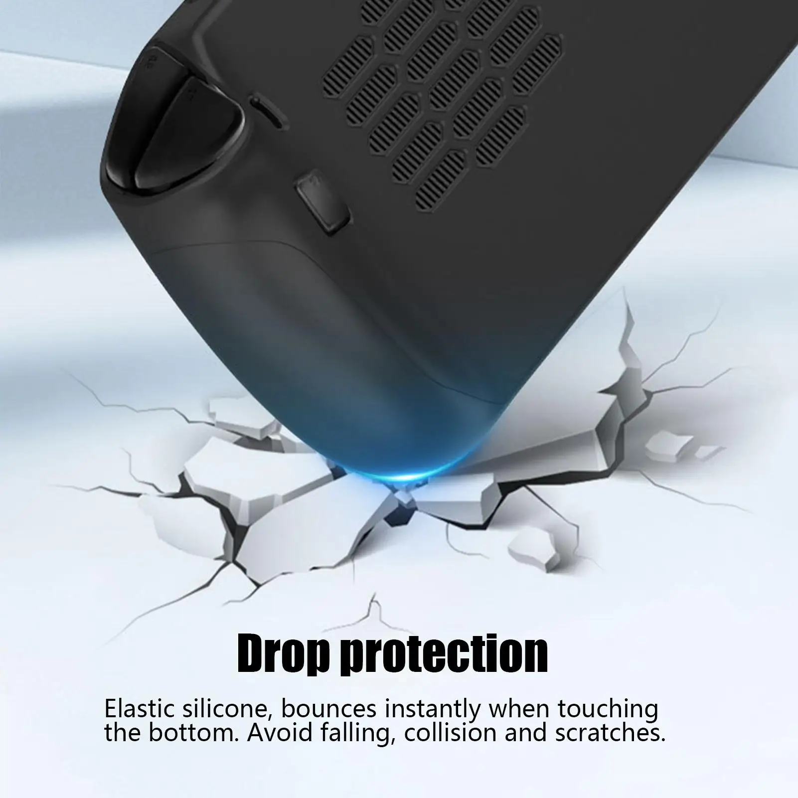 غطاء وحدة التحكم المحمولة Lenovo Legion Go S مقاوم للصدمات من السيليكون لوحدة التحكم في الألعاب خفيف الوزن ومضاد للخدش لكامل الجسم ناعم