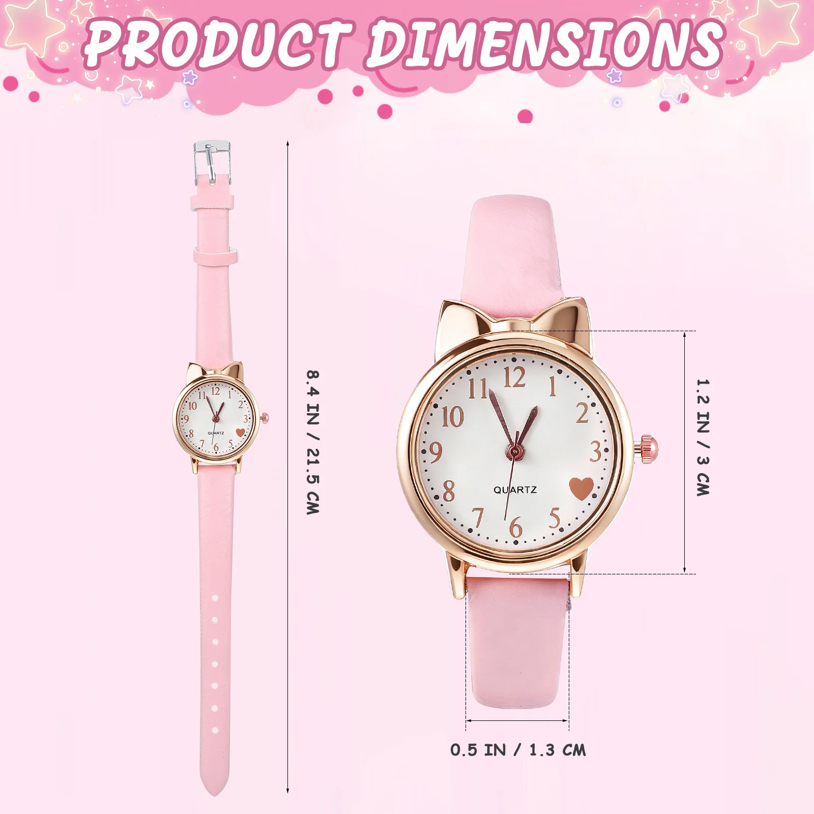 1Pcs Glow in The Dark Wrist Watch Fine Workmanship Lightweight Analog Watch for Students Daily Fashion