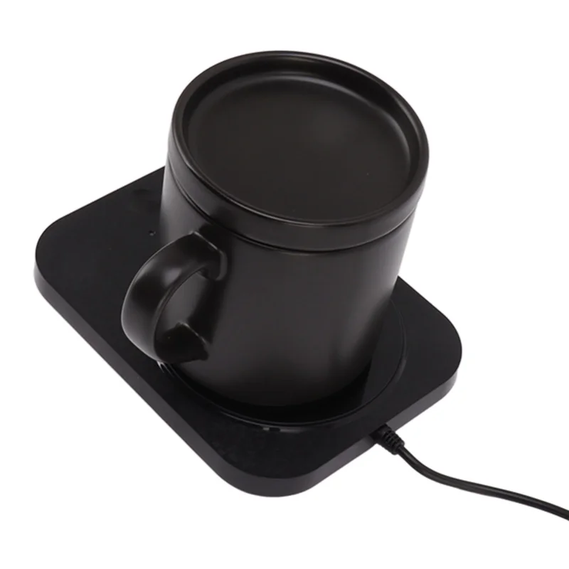 

Coffee Warmer For Desk 55℃ Mug Warmer USB Powered Milk Cup Warmer With 3 Temperature Settings For Home And Office Desk Use