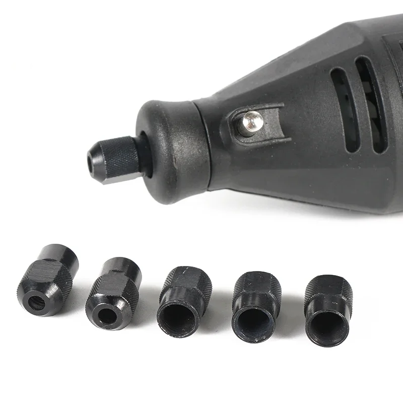 Universal Multi Keyless Chuck Mini Drill Collet 0.5-3.2mm Electric Grinder Accessories Stainless Steel Nuts for Dremel