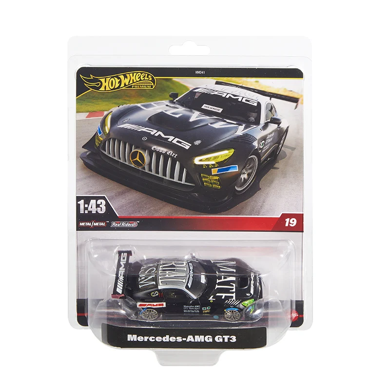 Original Hot Wheels Premium 1:43 Scale Mercedes-AMG GT3 Porsche 917 Nissan Z Nismo Custom 1970 Chevy Nova Model Car Toy HMD41