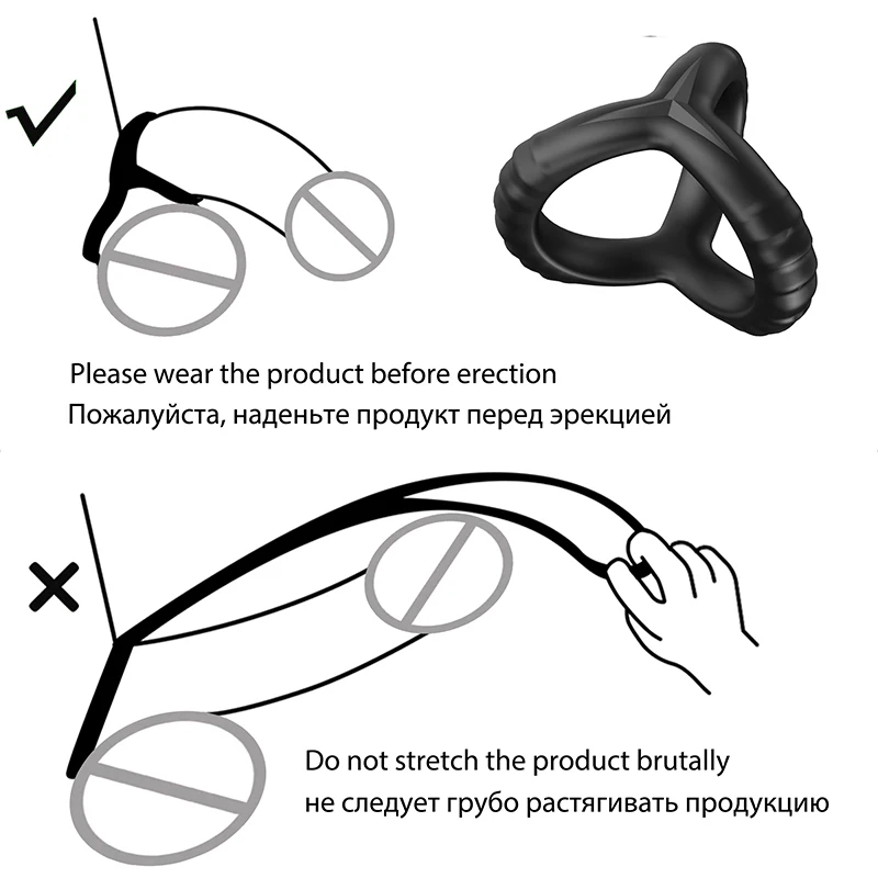 Reusable Penis Ring Silicone Semen Lock Ring Penis Enlargement Delayed Ejaculation Cock Sleeve Couple Sex Toys For Men Products
