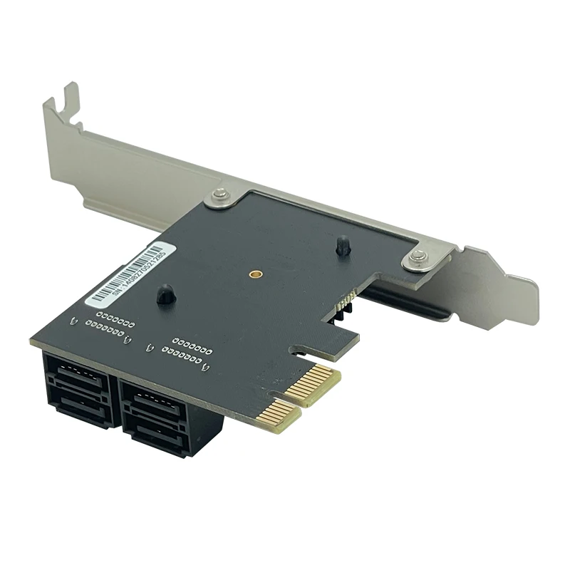 ZhenLoong – carte d'extension Riser, 4 ports SATA 3.0, connecteur de contrôleur vers PCI-E X1 6G 6Gbps adaptateur