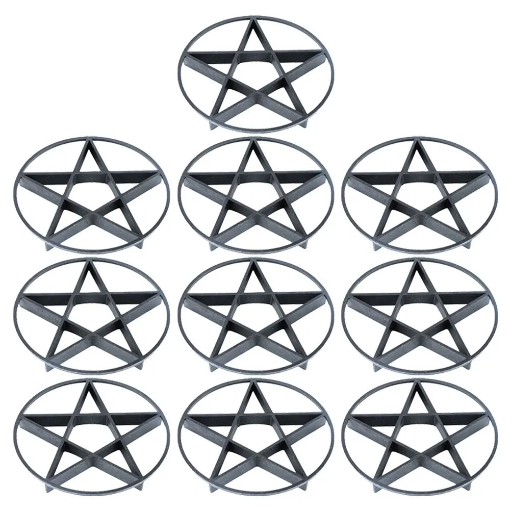 10 個通気性のある植物スタンド中空デザイン屋内屋外植木鉢ライザープランターベースマット庭の装飾ツール