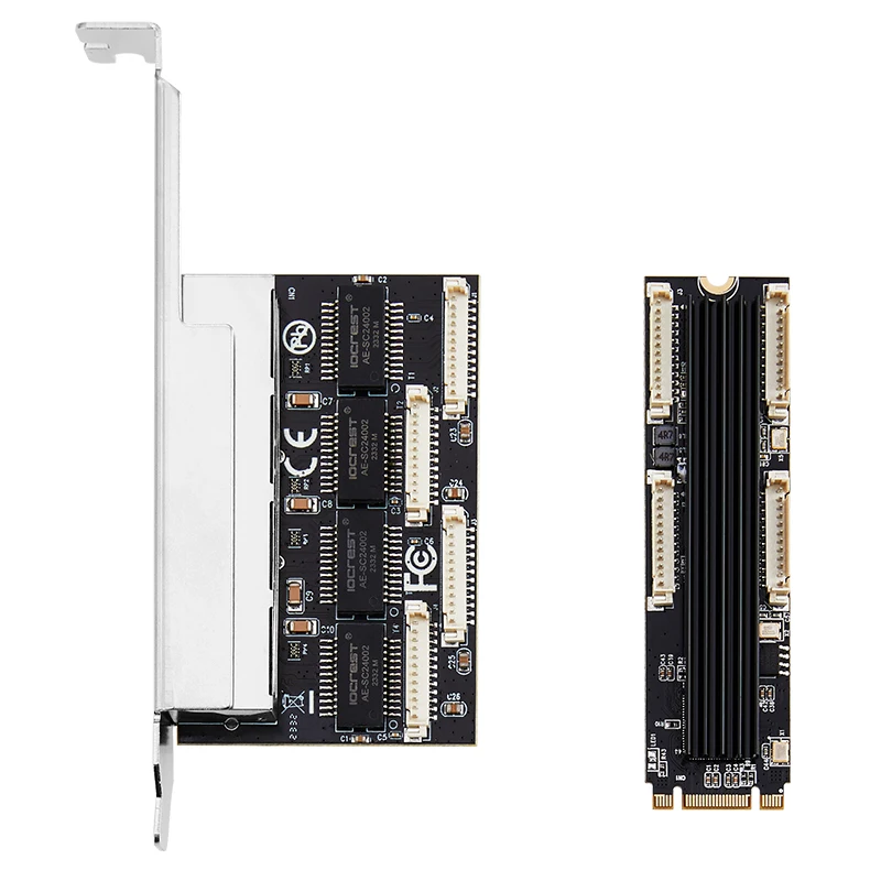 기가비트 이더넷 네트워크 카드, M.2-4 포트, RJ45, B + M 키, 10, 100, 1000Mbps NIC 네트워크 카드, RealTek RTL8111H 칩, 게임용 NAS