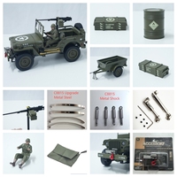 Upgrade Accessories Parts for JJRC C8815 Trailer Soldier Winch Canopy Metal Drive Shaft Shock Steel Sheet Parts for C8815 RC Car