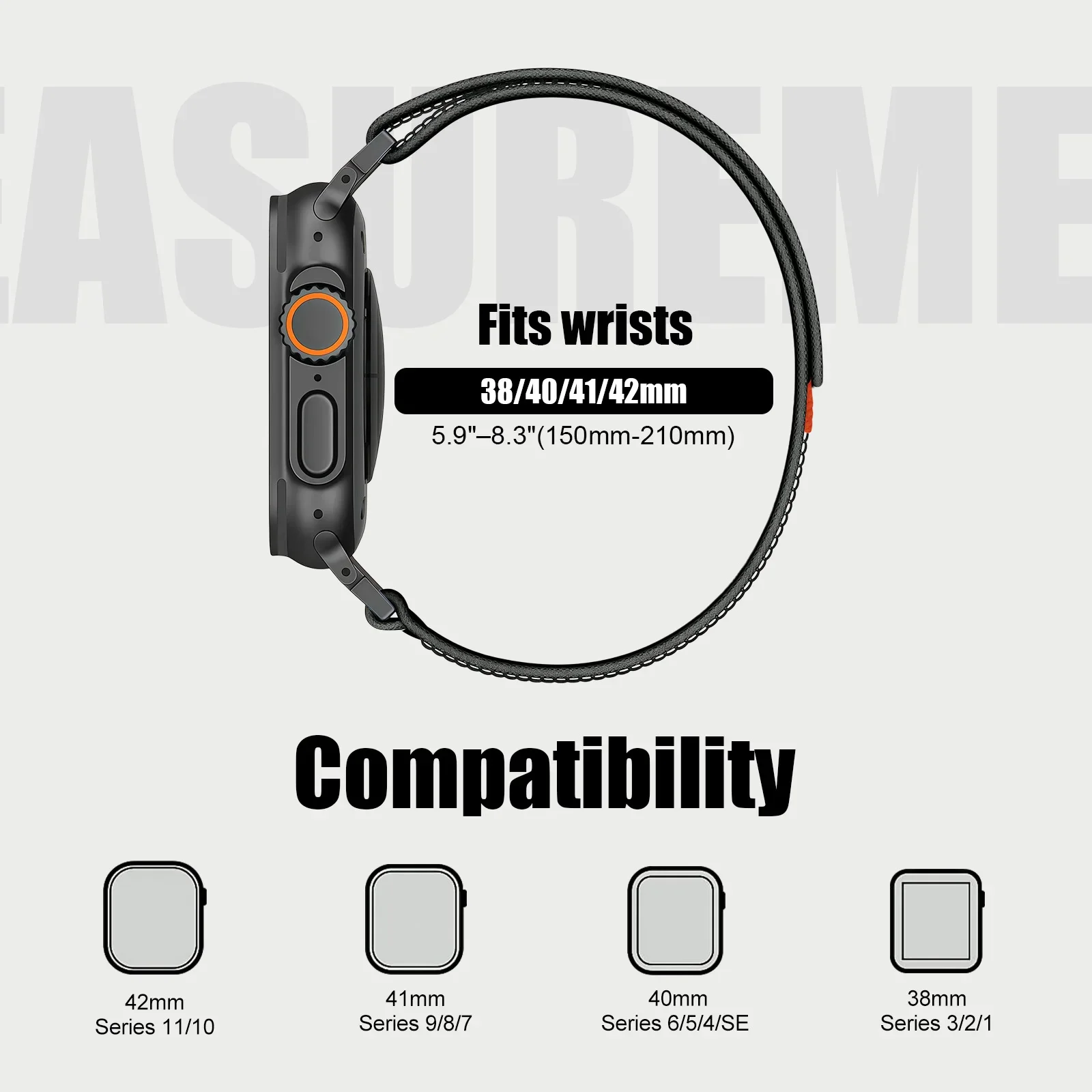 Correa Trail Loop para Apple Watch Ultra 4 3 2, 49mm 46mm 44mm 40mm 45mm 41 42mm, Brazalete IWatch Series 12 11 10 SE 9