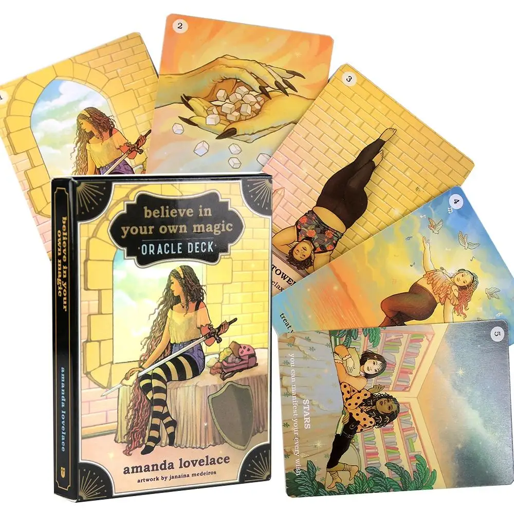 Believe In Your Own Magic Card Oracle Deck and For Beginners with PDF Guidebook New Beginner Divination Oracle Card