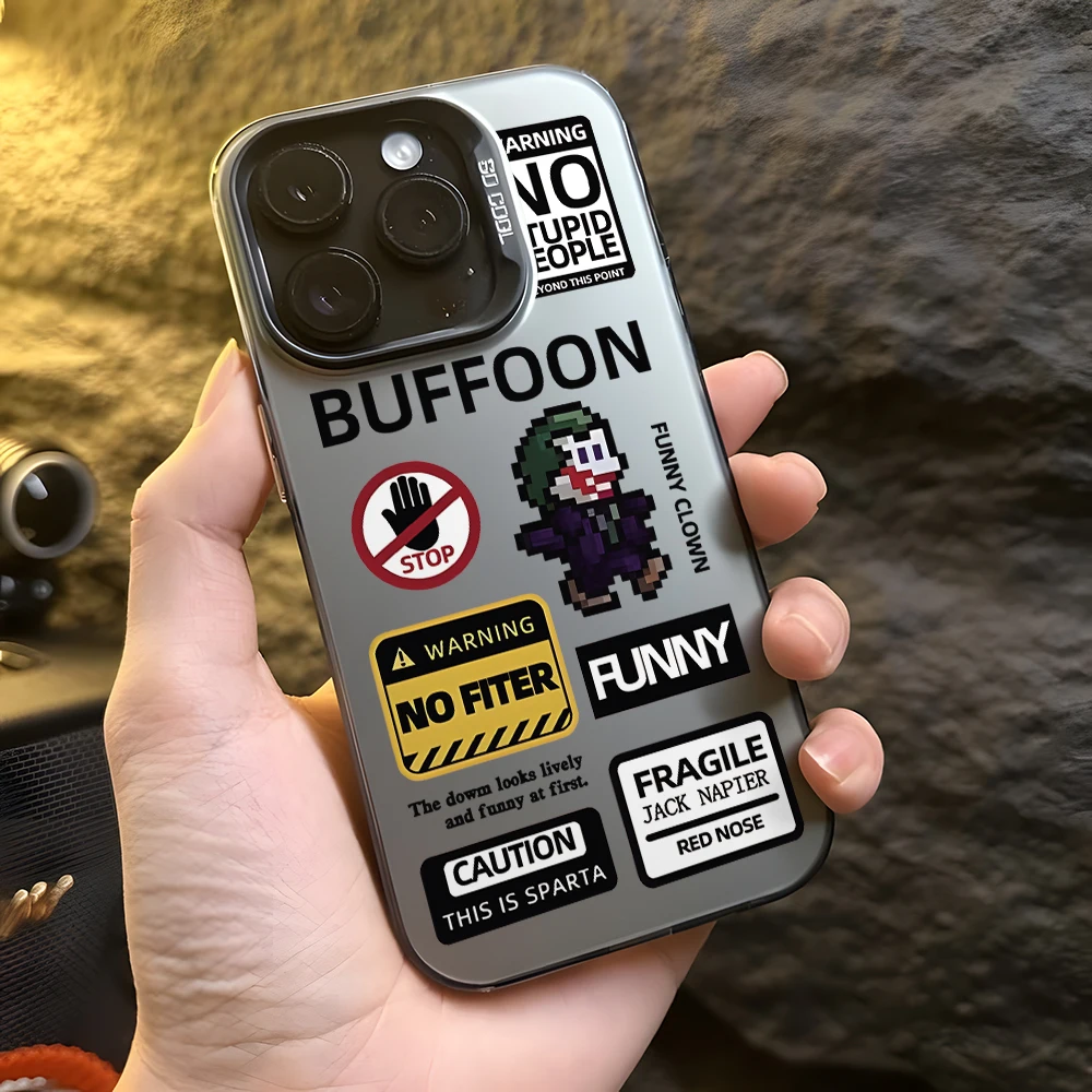 Clown Buffoon Pattern Phone Case for Oppo Realme C67 C65 C63 C55 C53 C51 C35 C33 C30 C25 12 11 10 Pro Plus Narzo 4G 5G Hard Capa image 2